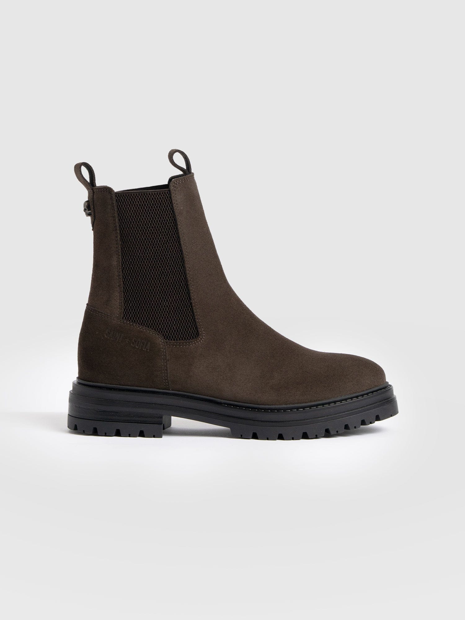 Carnaby Chelsea Boot - Chocolate Suede - Women's Shoes | Saint + Sofia® USA